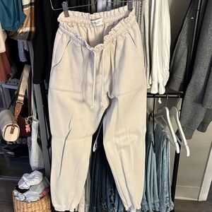 Abercrombie & Fitch Off-White Jogger Pants
